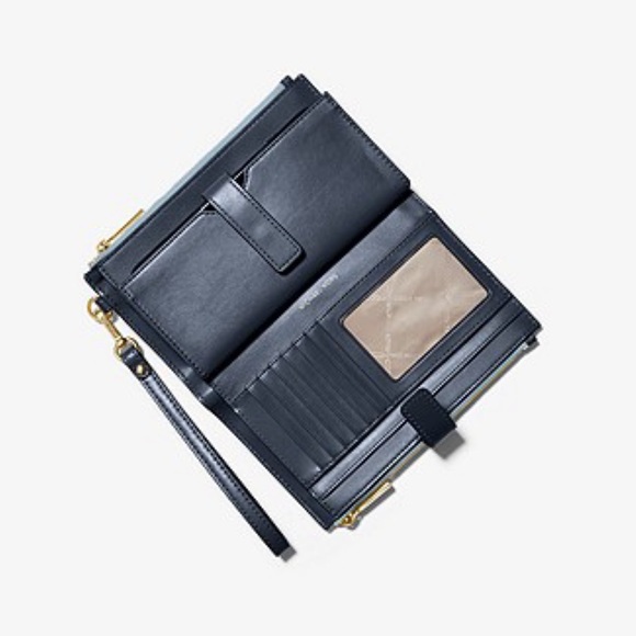 2pc Michael Kors backpack double zip phone wallet - Picture 8 of 10